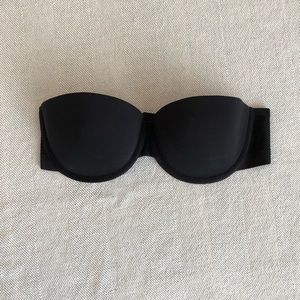 Stella McCartney black strapless bra